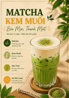 Hình ảnh Matcha kem muối