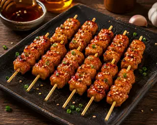 Hình ảnh Gà Xiên Nướng Muối ớt tê cay (2 xiên)