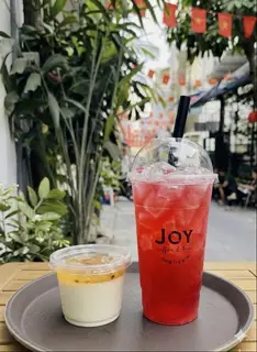 Hình ảnh Trà Lựu & Đào Trân Châu 3Q + 1 Bánh Panna Cotta