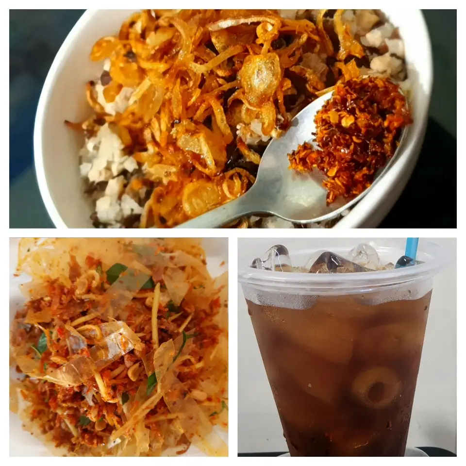Hình ảnh Combo 1 bánh đúc - 1 bánh tráng trộn siêu cay tặng 1 ly nước ngọt
