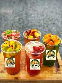 Hình ảnh Trà dưa lưới tươi mát topping hạt đác dẻo