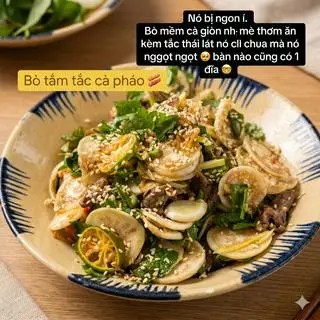Hình ảnh ( Best seller) Bò Tấm Tắc Cà Pháo Giòn Tan Chua Ngọt 