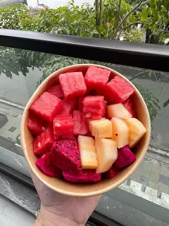 Hình ảnh Thanh long + dưa lưới + dưa hấu 