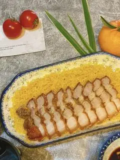 Hình ảnh Cơm Chiên Tỏi Ba Chỉ Chiên Giòn tặng 1 ly coca