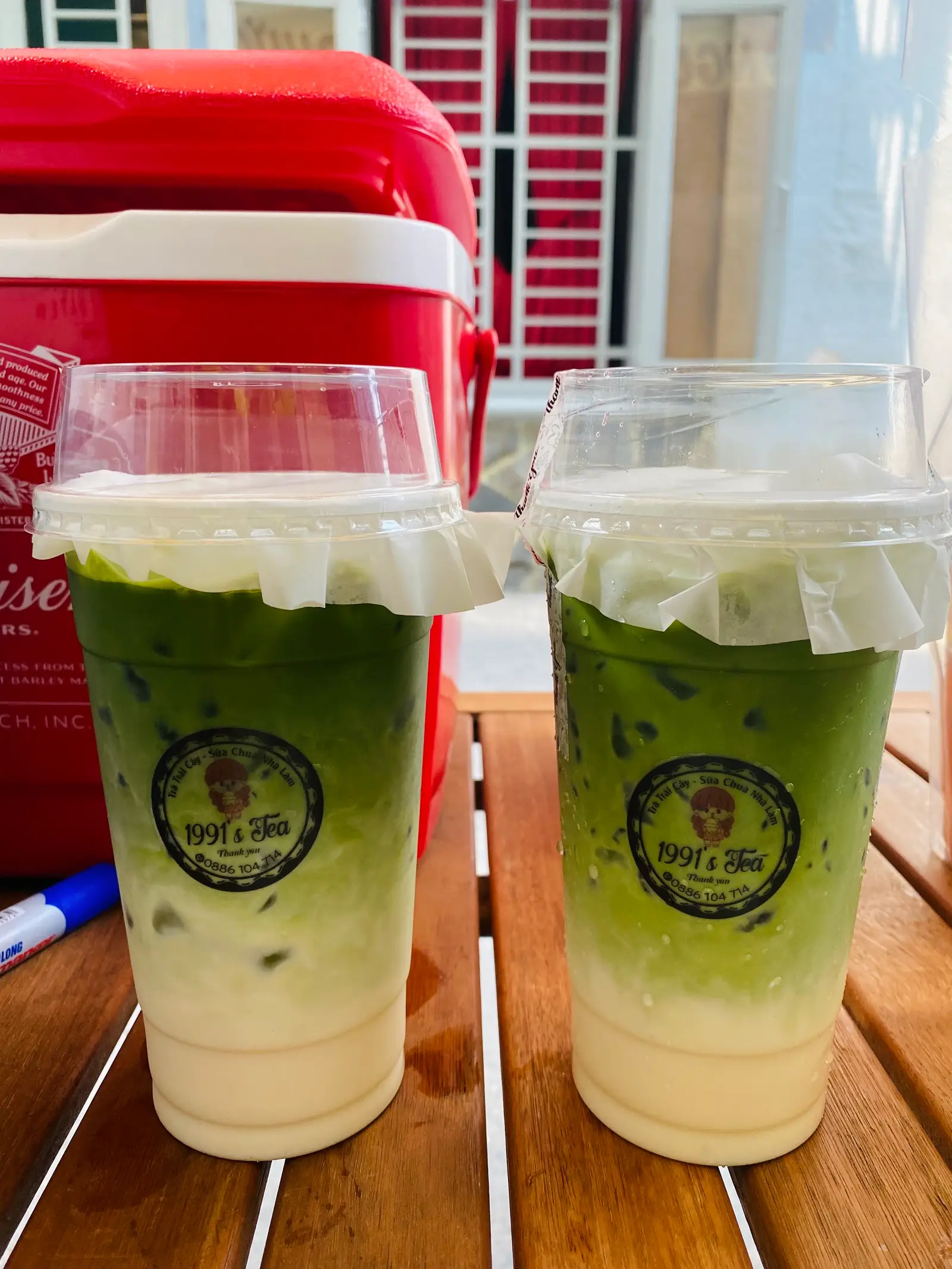 Hình ảnh Matcha lattle kem muối