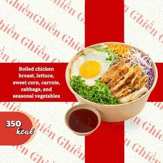 Hình ảnh Cơm Lứt Trộn Ứt Gà Nướng 