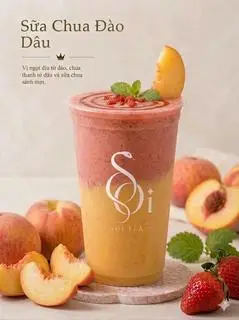 Hình ảnh Sữa Chua Đào Dâu