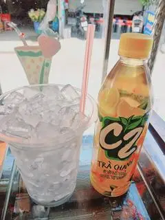 Hình ảnh Trà chanh C2 chai 455ml + Ly đá
