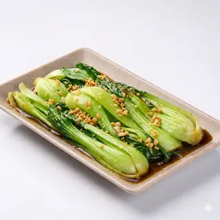 Hình ảnh Cải Thìa Xào Tỏi