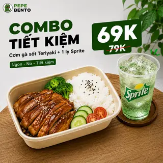 Hình ảnh Cơm Bento tự chọn + 1 ly Sprite