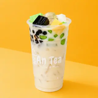 Hình ảnh Trà Sữa Gạo Rang fulltopping (M)