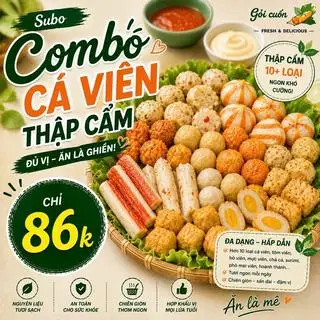 Hình ảnh COMBO CÁ VIÊN THẬP CẨM PHẦN NHỎ