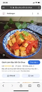 Hình ảnh Đậu phụ sốt cà chua 