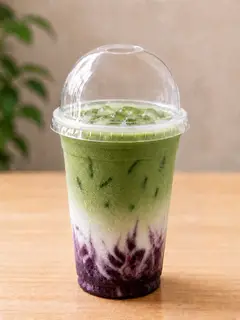 Hình ảnh matcha latte việt quất