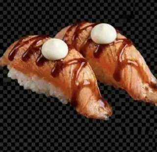 Hình ảnh Sushi cá hồi nướng sốt dứa + teri