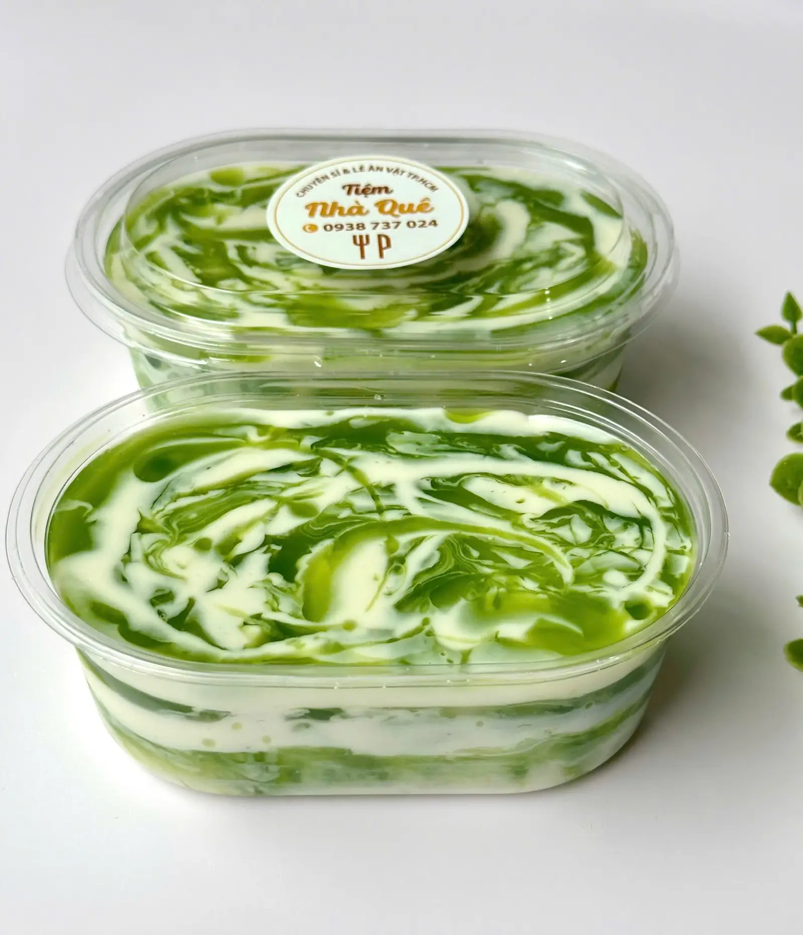 Hình ảnh Rau Câu Béo Sữa Dừa Lá Dứa | 400g cắt sẵn