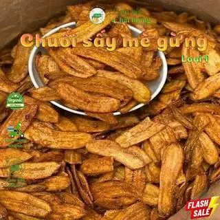 Hình ảnh Chuối Sấy Mè Gừng Loại 1 (Ít đường nhiều mè nhiều gừng)
