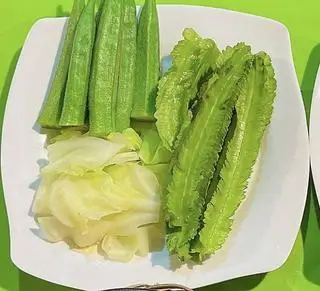 Hình ảnh Đậu rồng - bắp cải trắng - đậu bắp