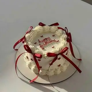 Hình ảnh bánh kem nơ Hàn Quốc