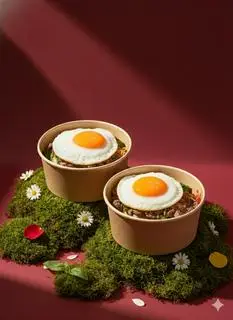 Hình ảnh Mì Trộn Bò Tóp Mỡ Ốp La