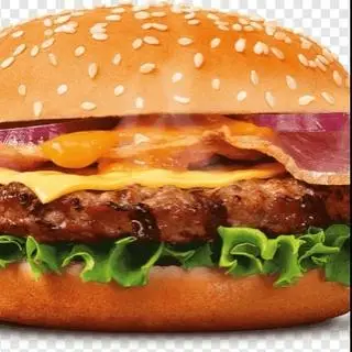 Hình ảnh hamburger Gà + Trứng + phô mai