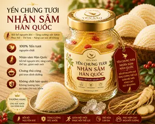 Hình ảnh Yến chưng tươi Nhân Sâm