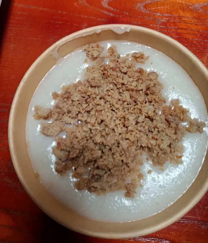 Hình ảnh Cháo thịt băm- quẩy...quẩy kèm cháo ko đổi