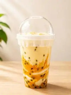 Hình ảnh sữa chua vị chanh dây