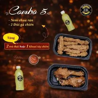 Hình ảnh Combo 5 - 1 nem chua rán - 2 đùi gà chiên giòn