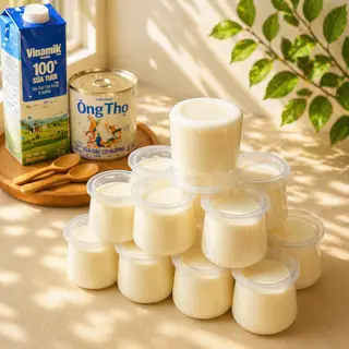 Hình ảnh Sữa chua úp ngược nguyên vị