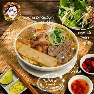 Hình ảnh Bún bò Huế Đủ Đầy (Bò, Chả, Bò viên, Xương) 