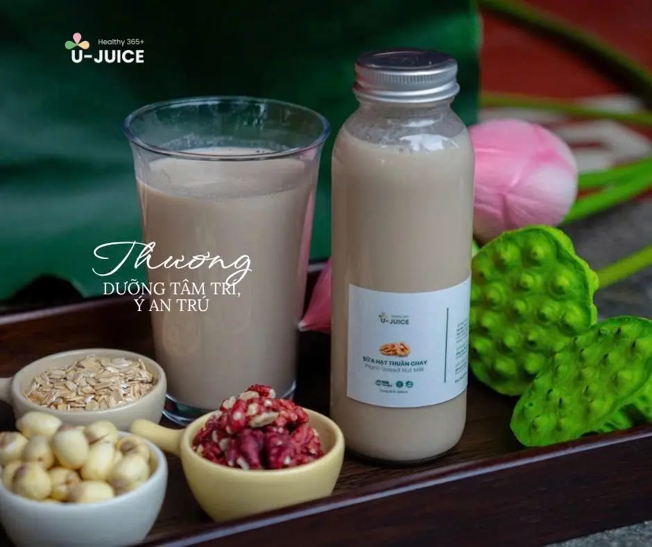 Hình ảnh Thương - sữa hạt sen óc chó đỏ yến mạch