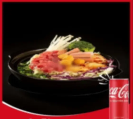 Hình ảnh Mì cay kimchi bò - pepsi/7up/sting
