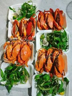 Hình ảnh cua thịt nhỏ hấp set 3con