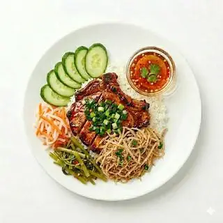 Hình ảnh Cơm tấm sườn + bì