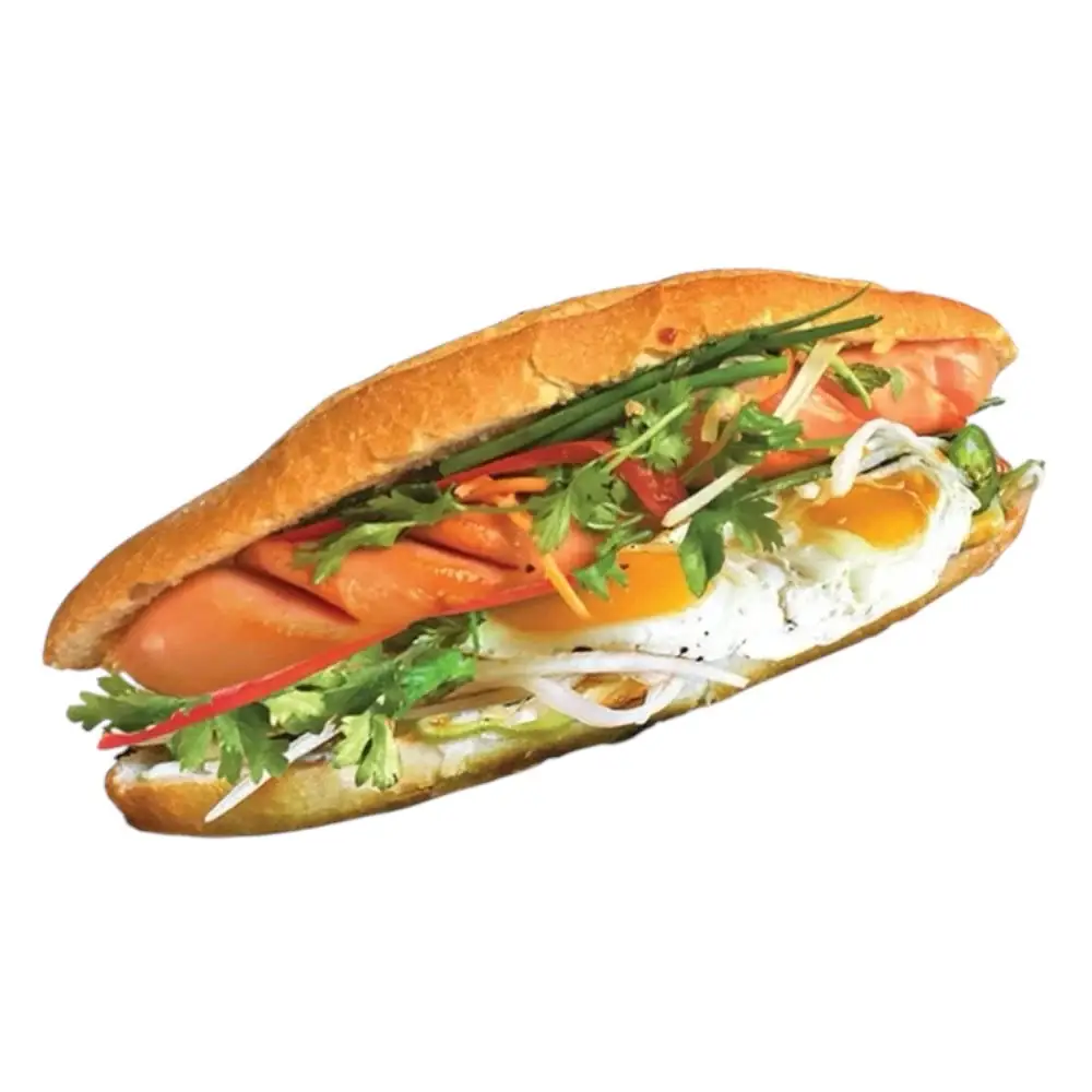 Hình ảnh Bánh Mì Trứng Xúc Xích