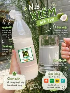 Hình ảnh Combo 3 Chai Dừa Xiêm Bến Tre 1lít