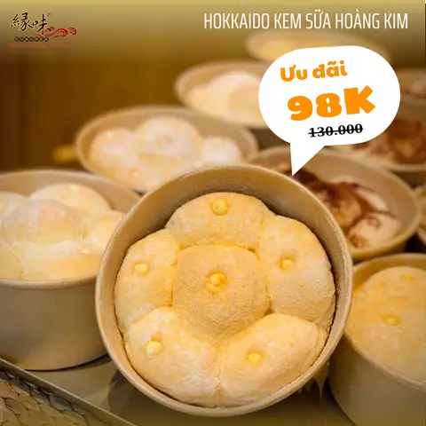 Hình ảnh Bánh kem sữa hokkaido vị hoàng kim - hộp 6 bánh