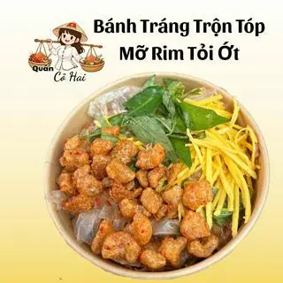 Hình ảnh Bánh Tráng Trộn Tóp Mỡ Rim Mắm Tỏi