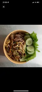 Hình ảnh Cơm chiên bò xào cải chua