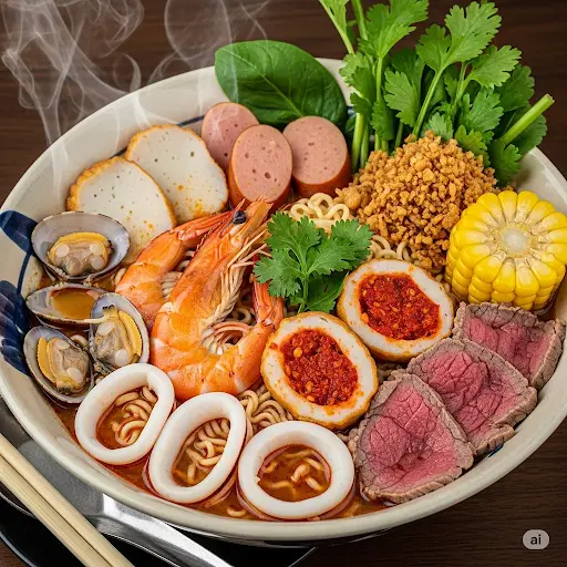 Hình ảnh Mì Thái Full Topping