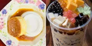 Hình ảnh Tầu hủ Sing+Flan+Trà sữa full trân châu size M