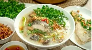 Hình ảnh CHÁO CÁ LÓC ĐỒNG - RAU ĐẮNG RUỘNG