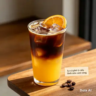 Hình ảnh coldbrew  cam vàng