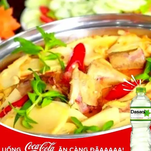 Hình ảnh Combo Lẩu Gà Nồi Măng Xào kèm nước ngọt 