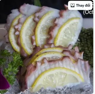 Hình ảnh Sashimi bạch tuộc