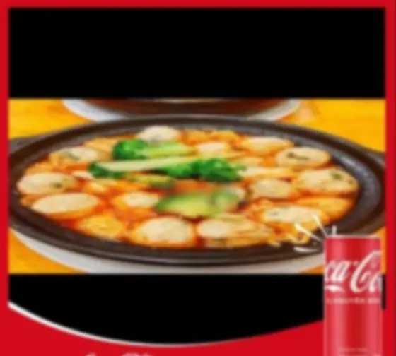 Hình ảnh Mì cay kimchi cá viên - pepsi/7up/sting