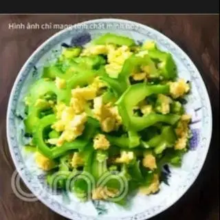 Hình ảnh cơm khổ qua xào trứng