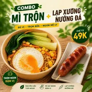 Hình ảnh Combo 1 : 1 Mì trộn Indomie-koreno tự chọn + 1c LXNĐ