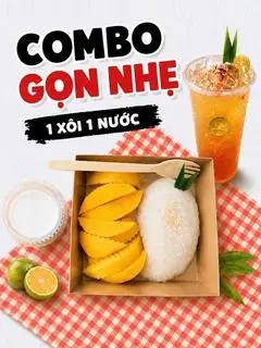 Hình ảnh Combo Ăn Nhẹ Xôi+ Nước 